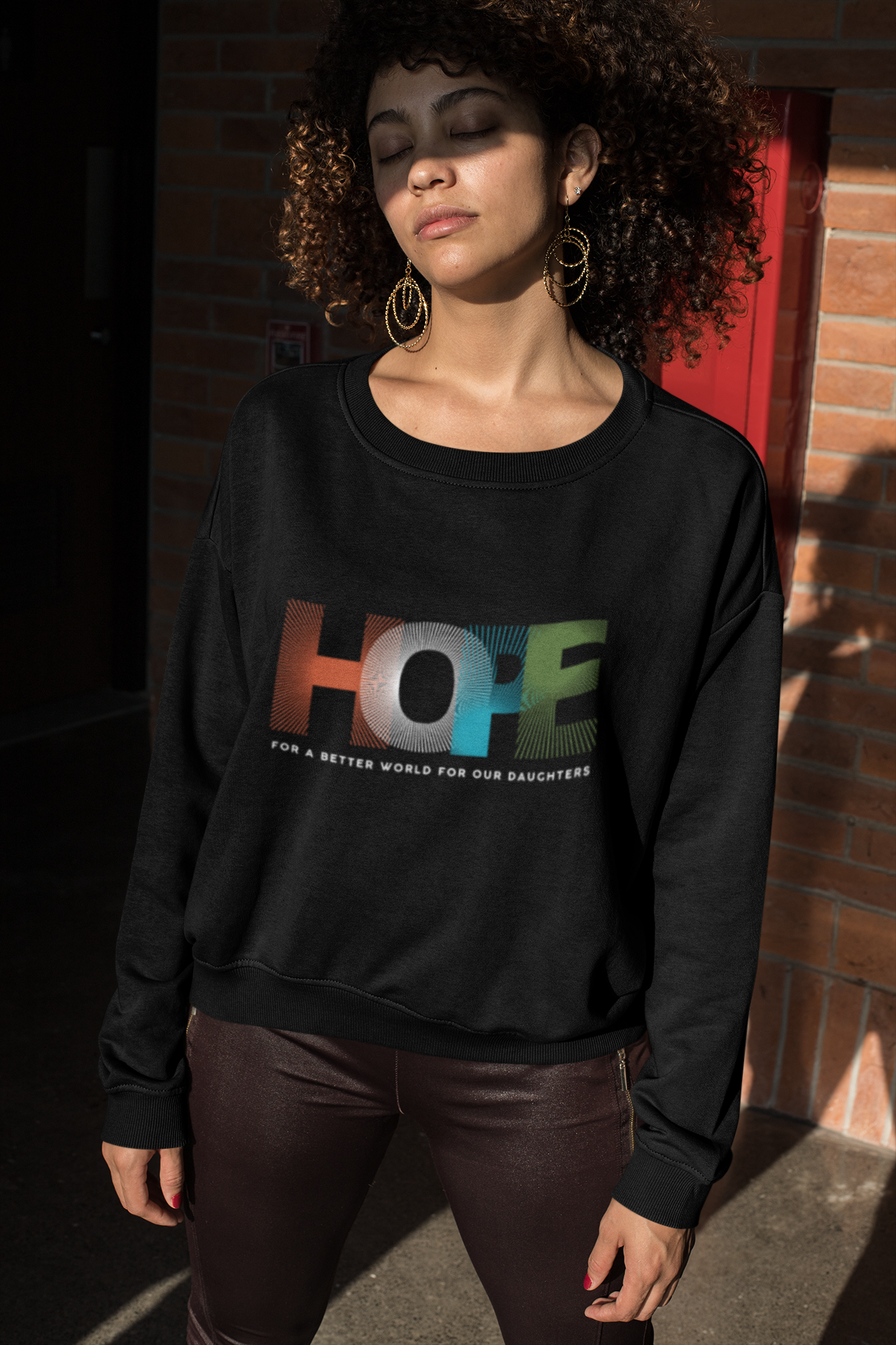 'HOPE' For a better world Sweatshirt| Hope for Daughters | Feminist Gift, Gender Equality, Feminism Sweatshirt