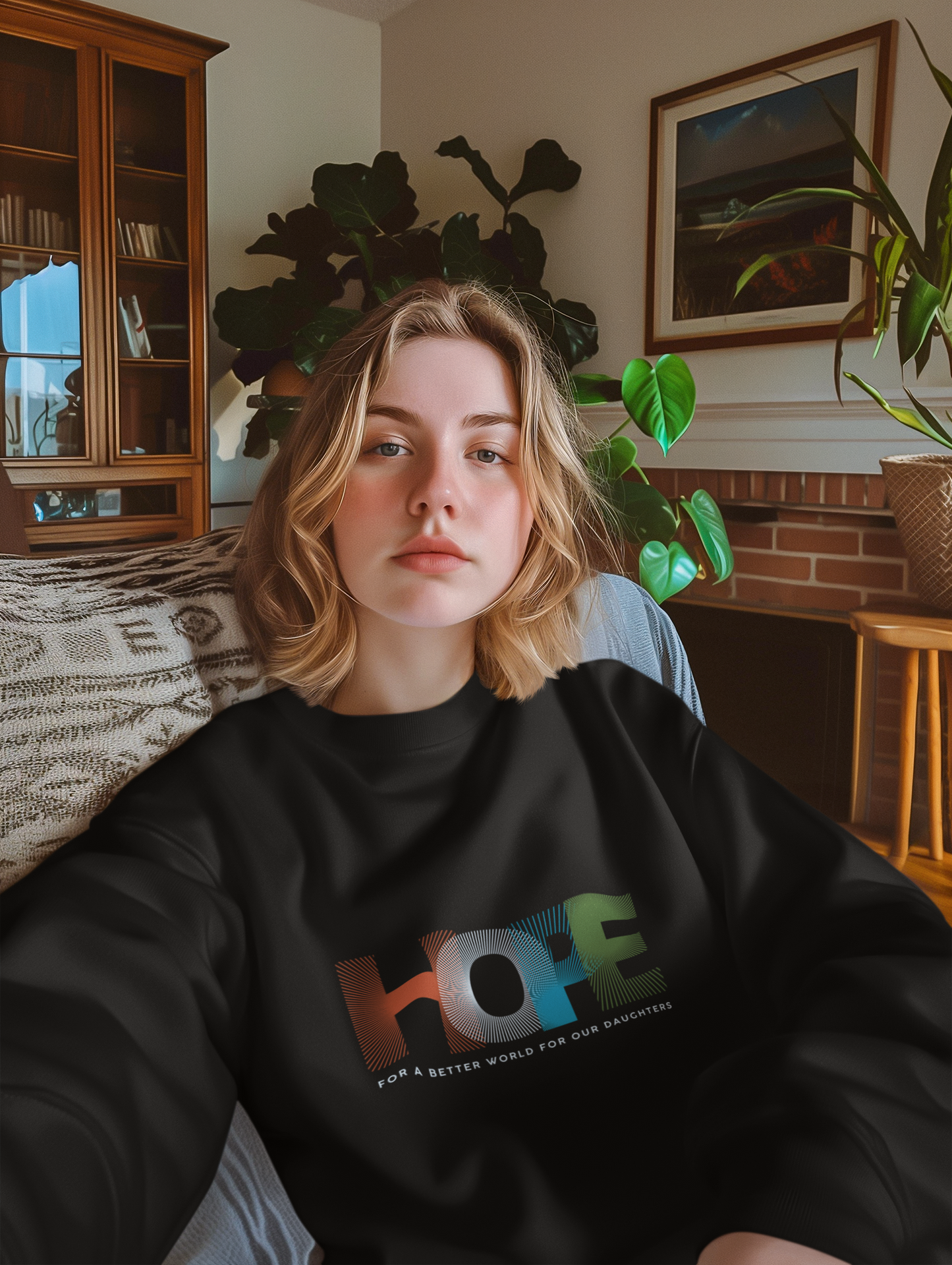 'HOPE' For a better world Sweatshirt| Hope for Daughters | Feminist Gift, Gender Equality, Feminism Sweatshirt