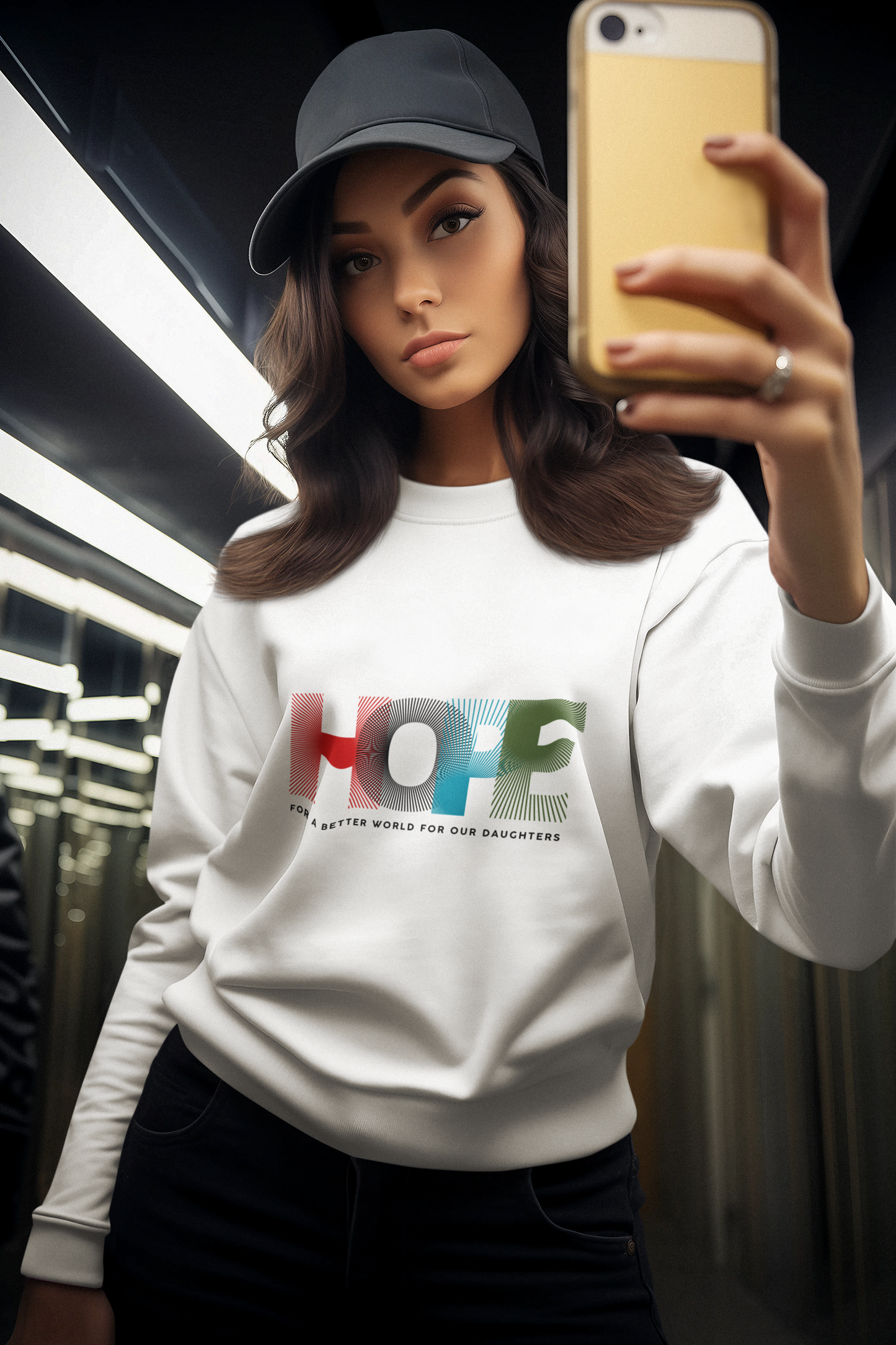 'HOPE' For a better world Sweatshirt| Hope for Daughters | Feminist Gift, Gender Equality, Feminism Sweatshirt