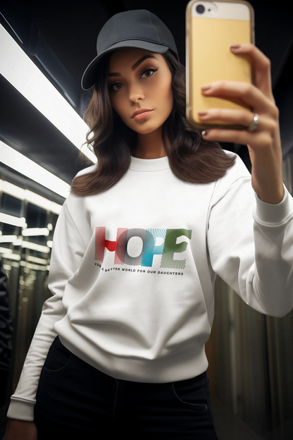 'HOPE' For a better world Sweatshirt| Hope for Daughters | Feminist Gift, Gender Equality, Feminism Sweatshirt