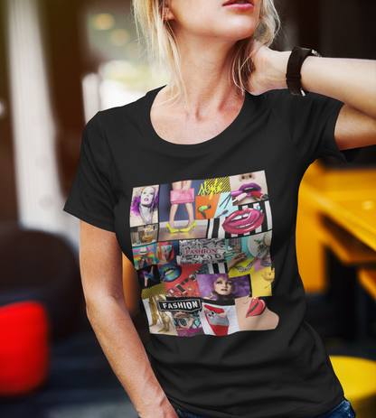 Women Graffiti Art Style Unique T-shirt-Strong Women T-Shirts