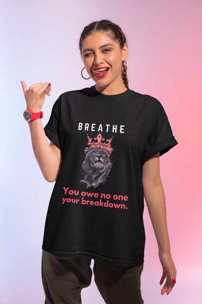 Breathe | Feminist Oversized Unisex T-shirt