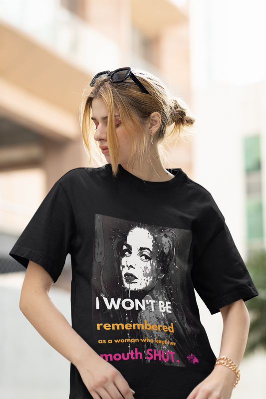 Mouth Shut | Feminist Oversized Unisex T-shirt