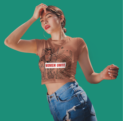Women Unite | Feminist Women's Crop Top