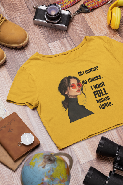Full Human Rights | Feminist Women's Crop Top