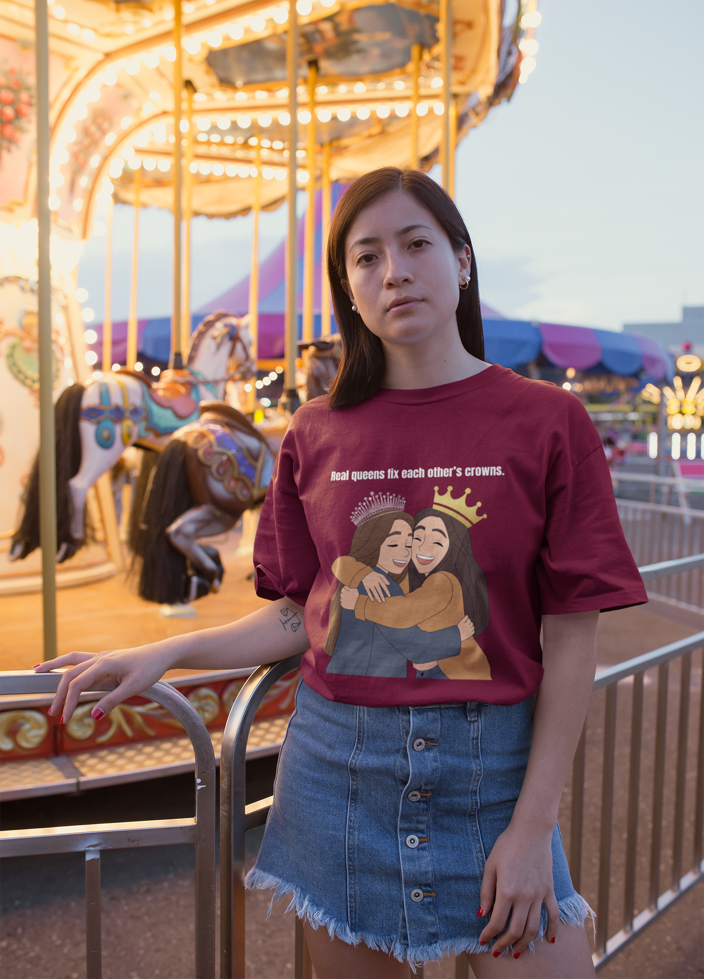 Real Queens | Feminist Oversized Unisex T-shirt
